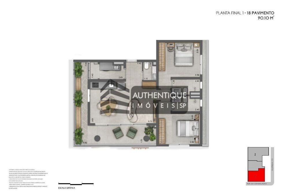 Apartamento, 2 quartos, 90 m² - Foto 5