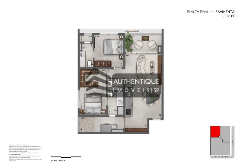 Apartamento, 2 quartos, 90 m² - Foto 9