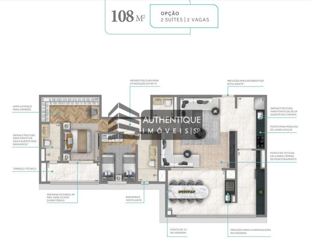 Apartamento, 2 quartos, 75 m² - Foto 7