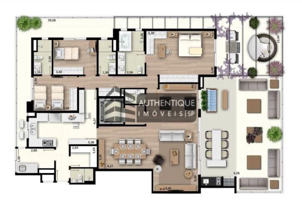 Apartamento, 3 quartos, 189 m² - Foto 23