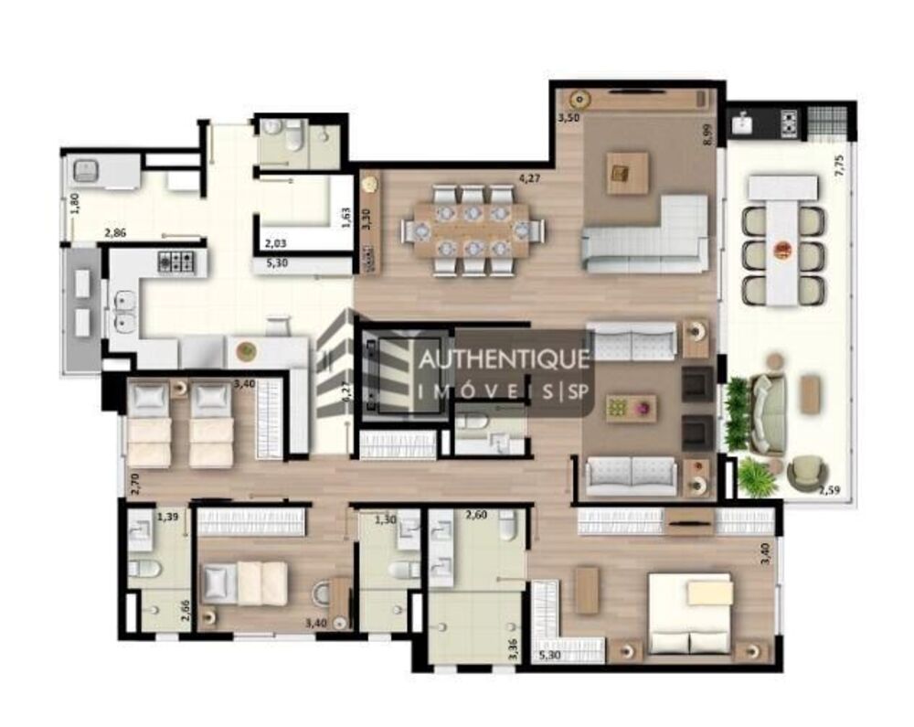 Apartamento, 3 quartos, 189 m² - Foto 21