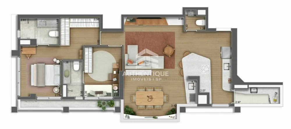 Apartamento, 3 quartos, 126 m² - Foto 8