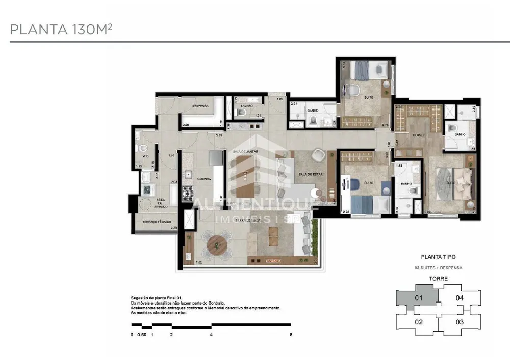 Apartamento, 3 quartos, 133 m² - Foto 6