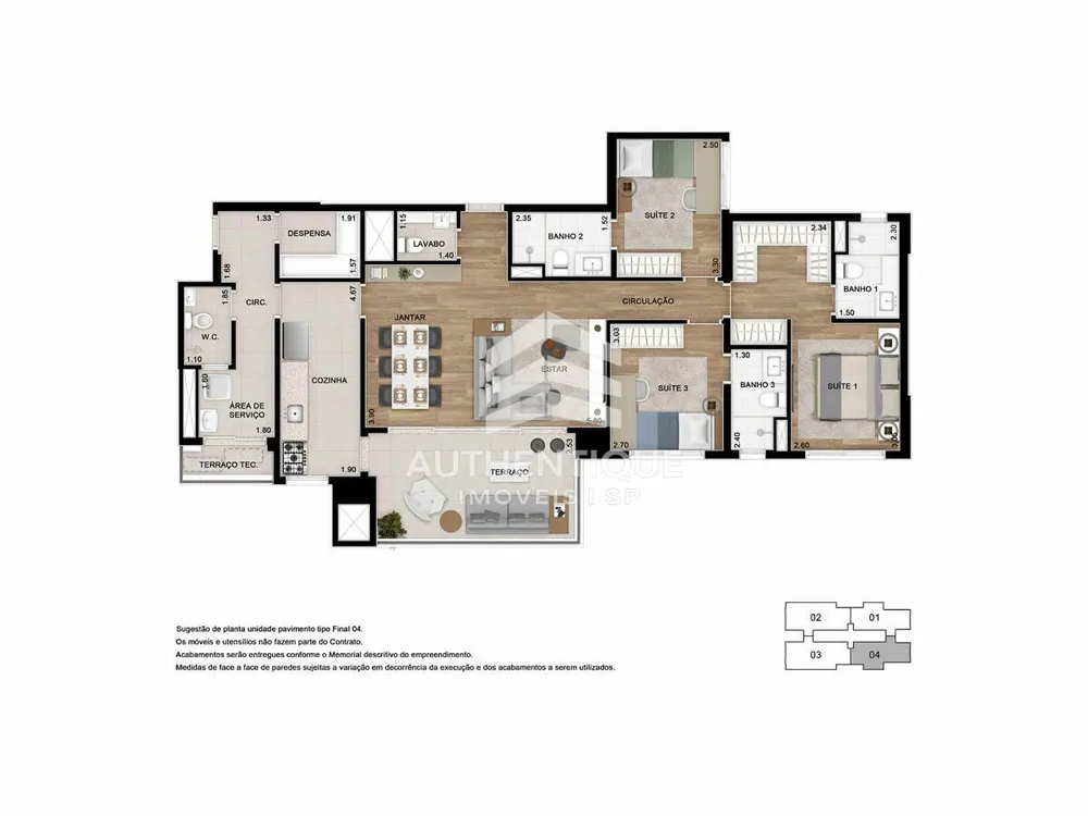 Apartamento, 4 quartos, 155 m² - Foto 20