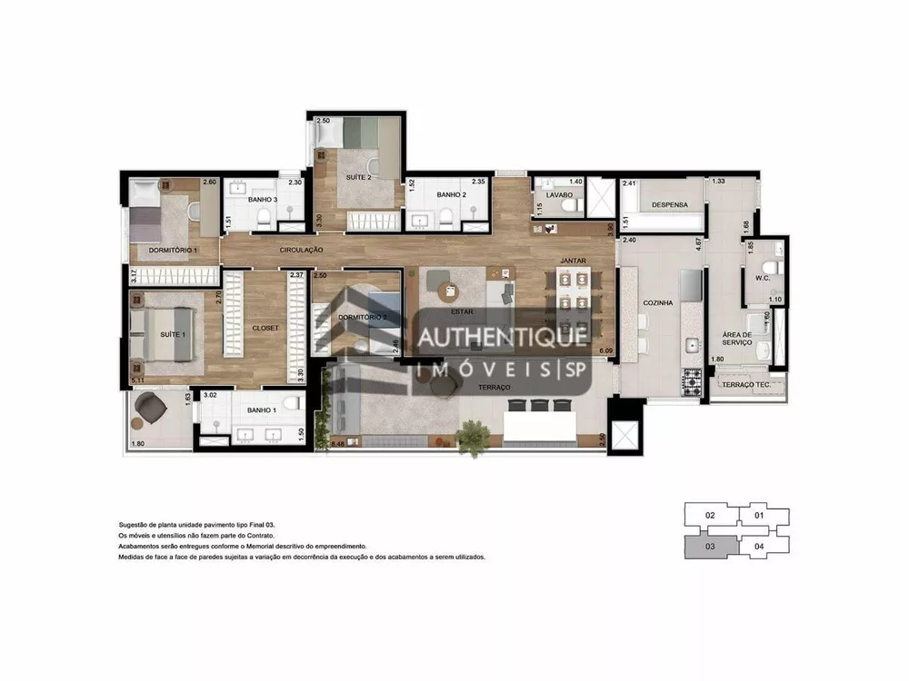 Apartamento, 4 quartos, 155 m² - Foto 8