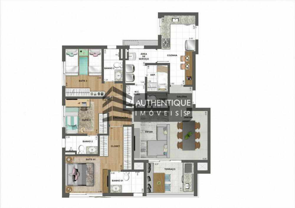 Apartamento, 3 quartos, 117 m² - Foto 24