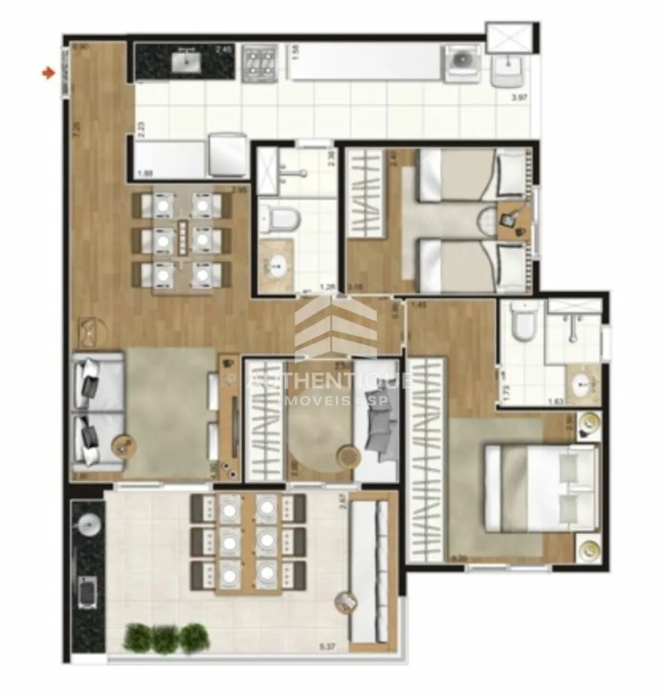 Apartamento, 2 quartos, 64 m² - Foto 10