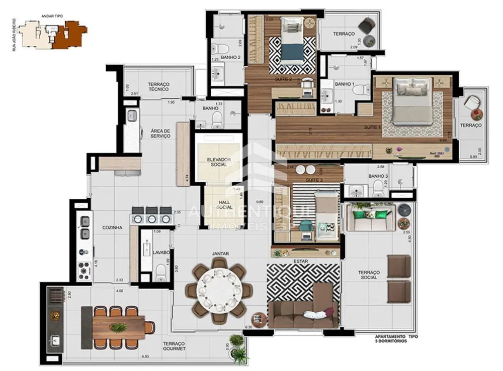 Apartamento, 3 quartos, 161 m² - Foto 9