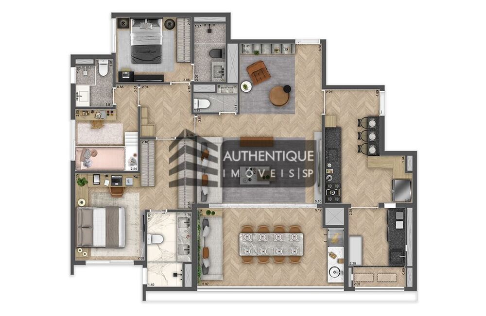 Apartamento, 4 quartos, 132 m² - Foto 4