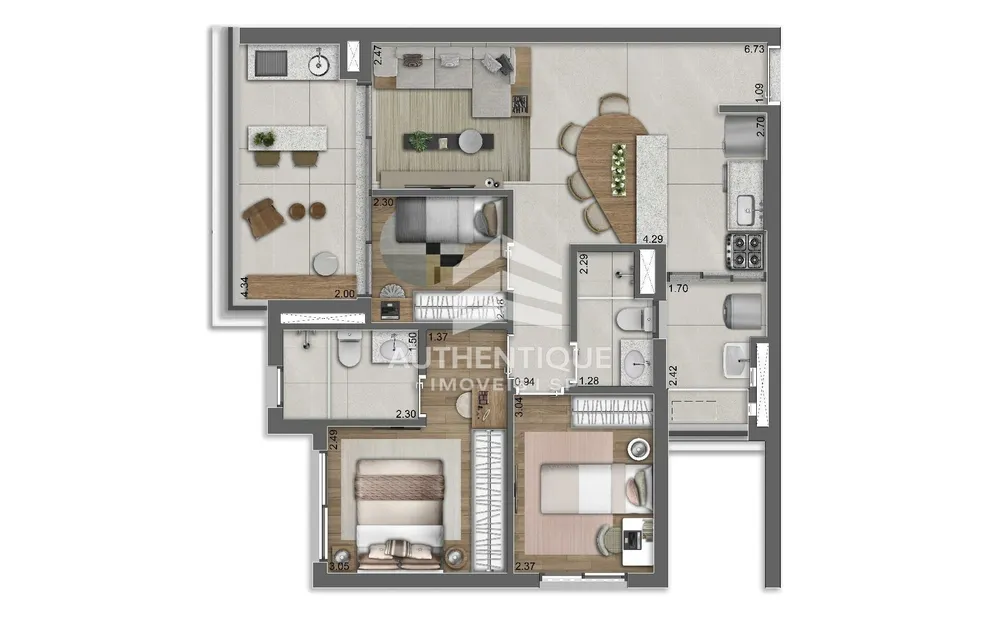 Apartamento, 2 quartos, 61 m² - Foto 12