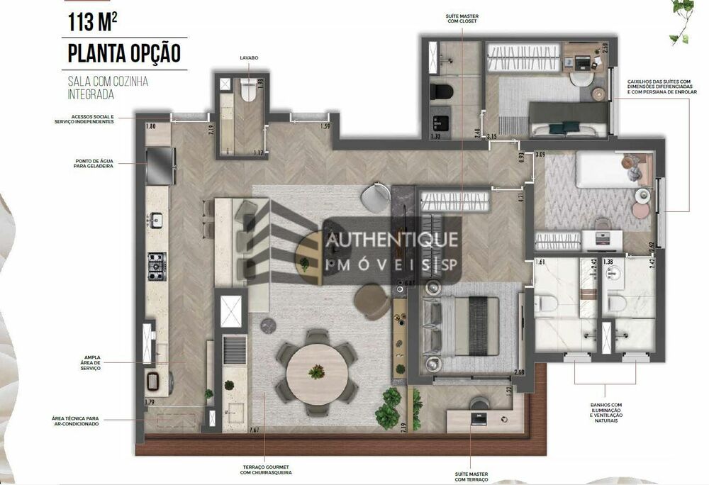 Apartamento à venda com 3 quartos, 117m² - Foto 6