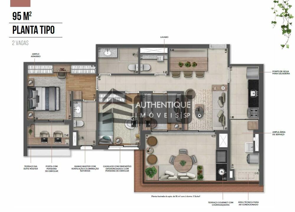Apartamento à venda com 3 quartos, 117m² - Foto 7