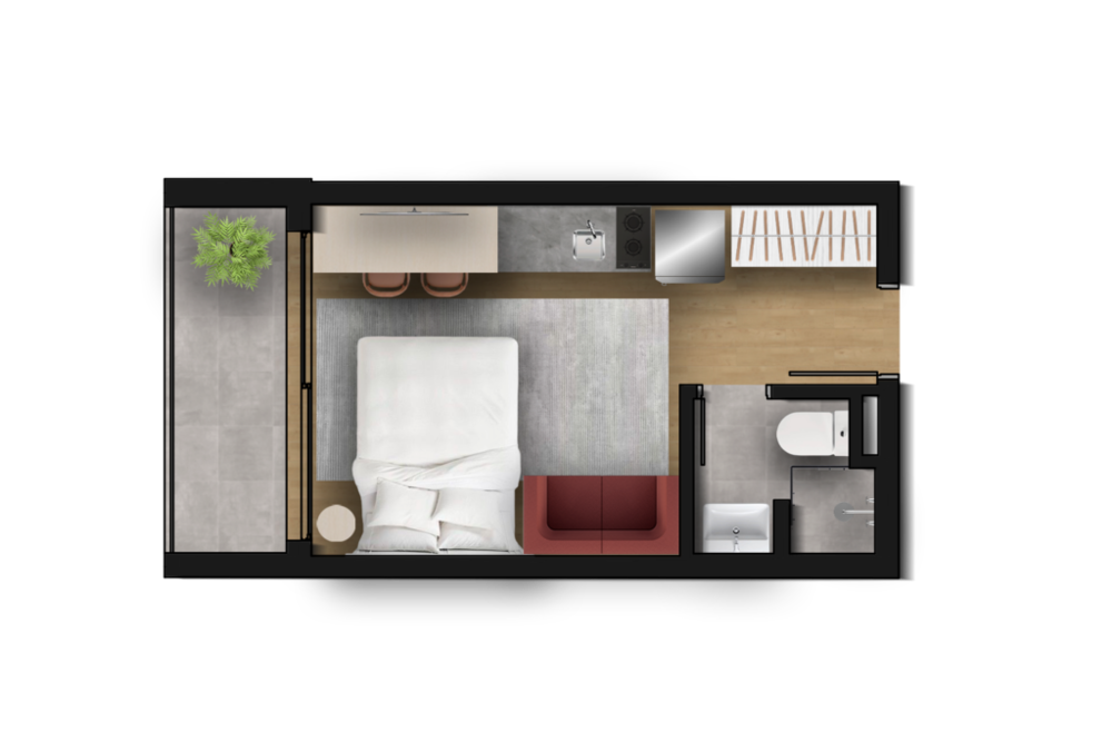 Apartamento, 1 quarto, 44 m² - Foto 21