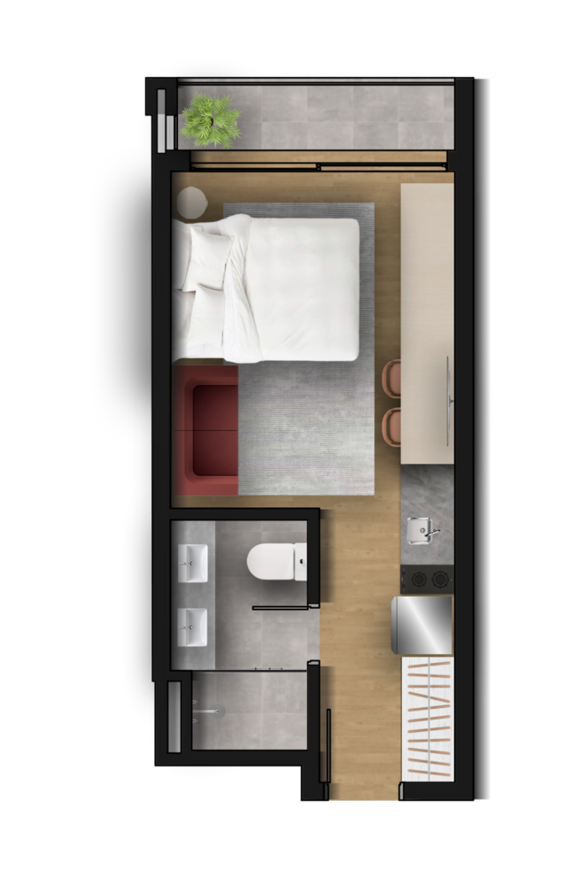 Apartamento, 1 quarto, 44 m² - Foto 6