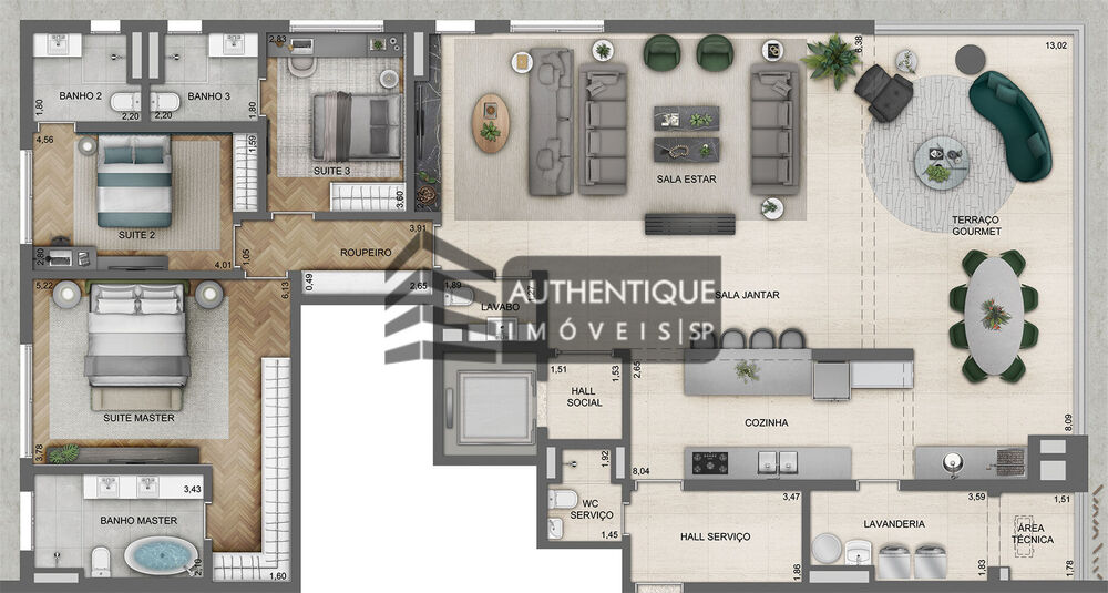 Apartamento, 4 quartos, 220 m² - Foto 4