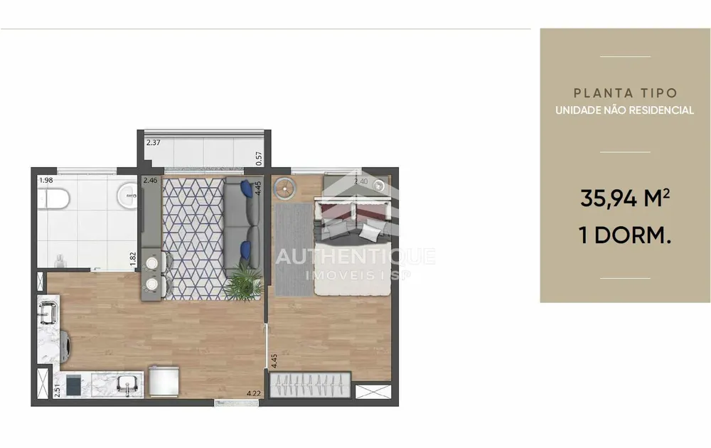 Apartamento, 2 quartos, 35 m² - Foto 20