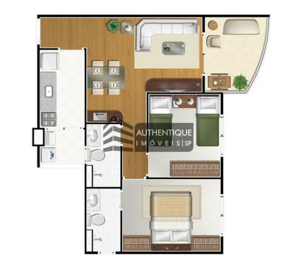 Apartamento, 2 quartos, 58 m² - Foto 4