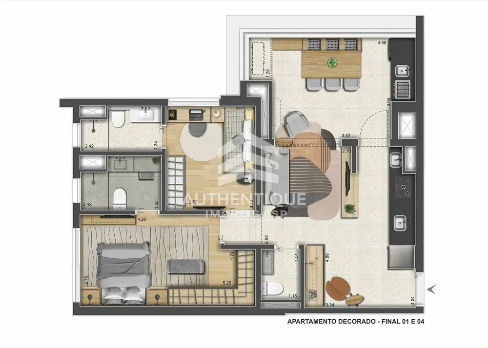 Apartamento, 2 quartos, 108 m² - Foto 12