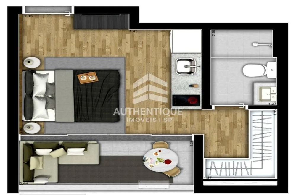 Apartamento, 1 quarto, 25 m² - Foto 16