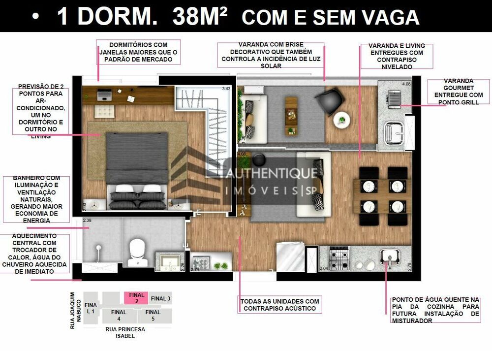 Apartamento, 1 quarto, 25 m² - Foto 4