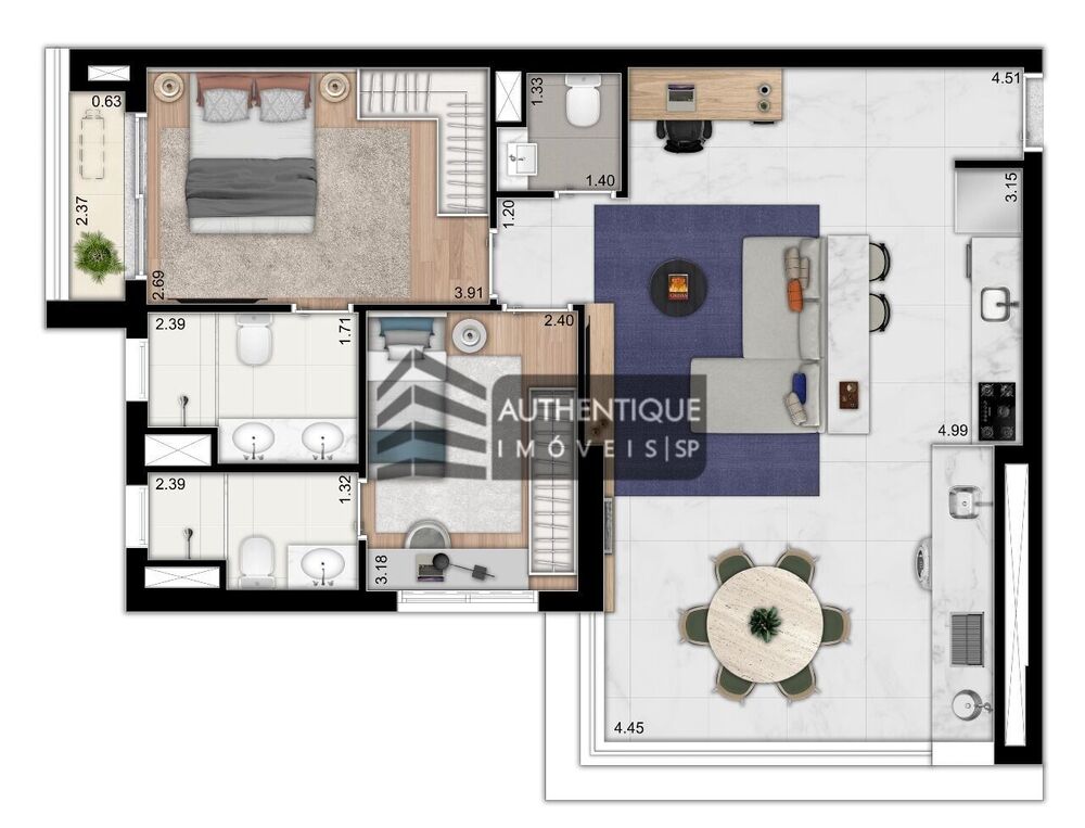 Apartamento, 3 quartos, 131 m² - Foto 6