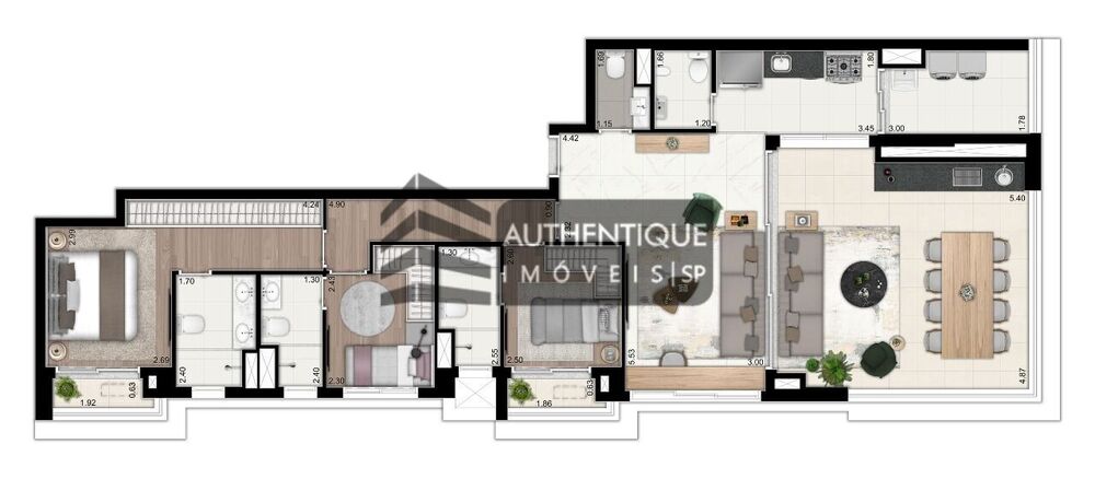Apartamento, 3 quartos, 131 m² - Foto 1