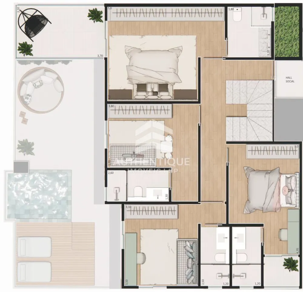 Cobertura, 4 quartos, 454 m² - Foto 17