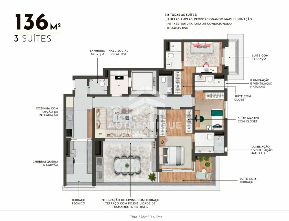 Apartamento, 3 quartos, 118 m² - Foto 15