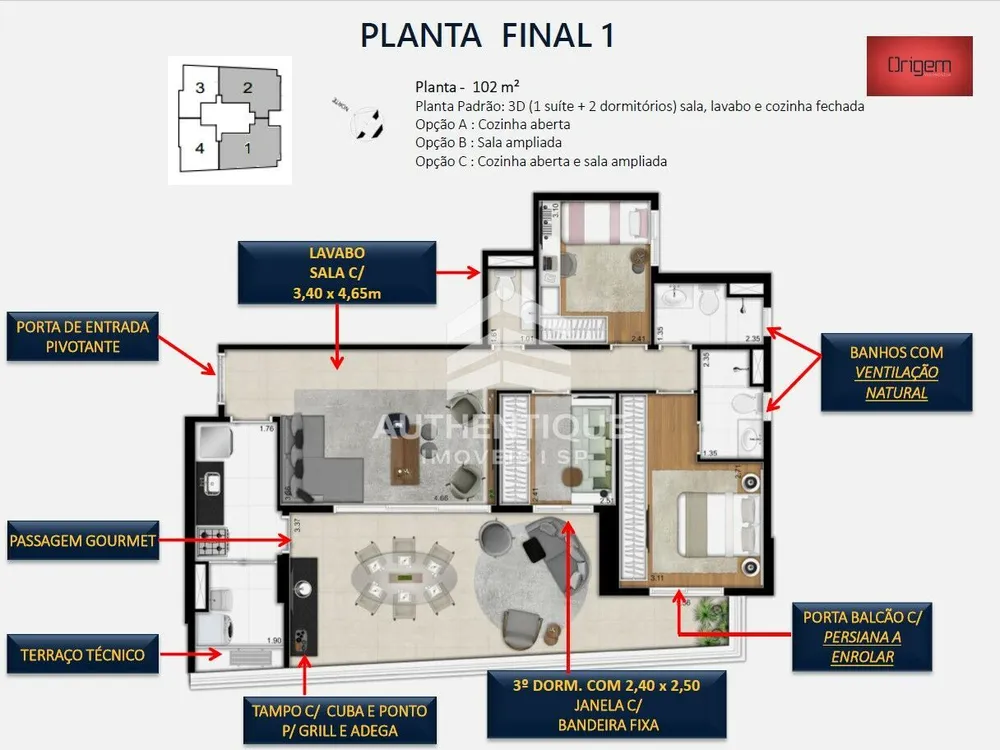 Apartamento, 3 quartos, 102 m² - Foto 20