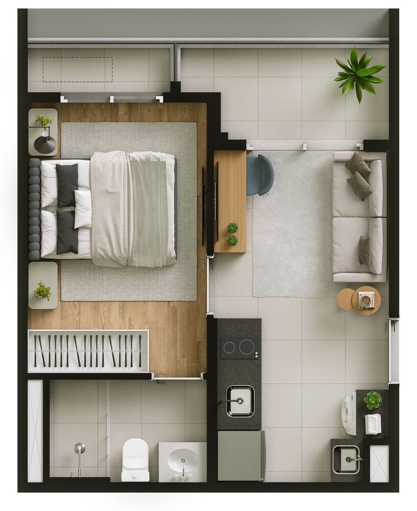 Apartamento, 1 quarto, 26 m² - Foto 13