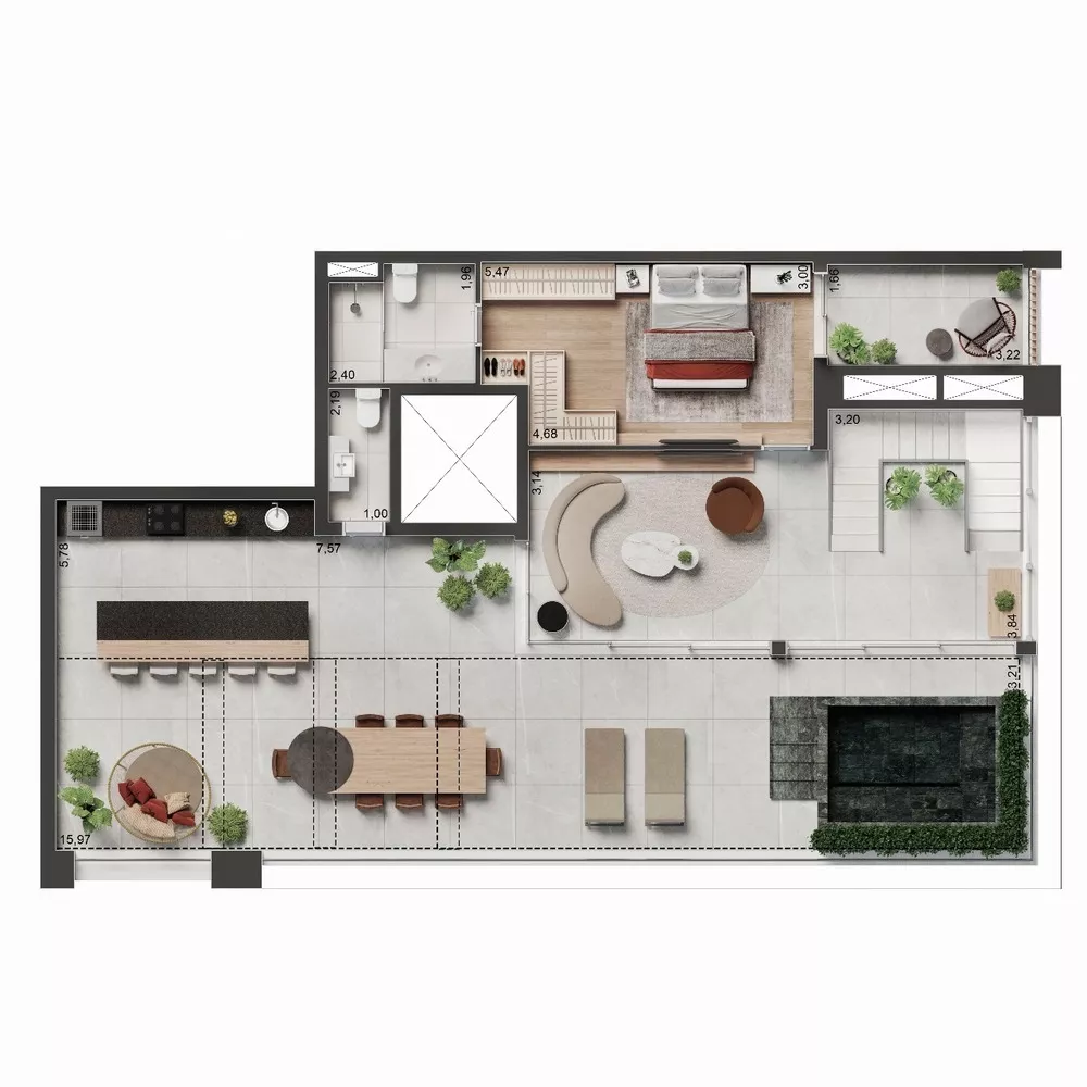 Apartamento, 4 quartos, 248 m² - Foto 1