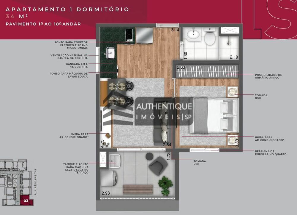 Apartamento, 2 quartos, 40 m² - Foto 15