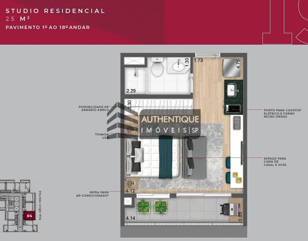 Apartamento, 2 quartos, 40 m² - Foto 12