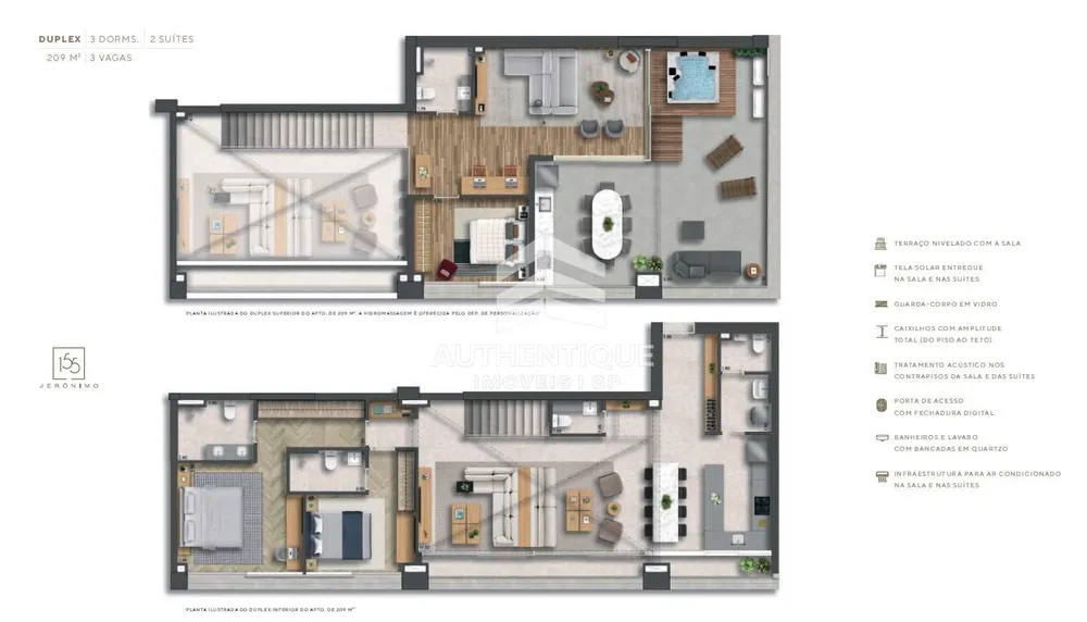 Cobertura, 3 quartos, 209 m² - Foto 11
