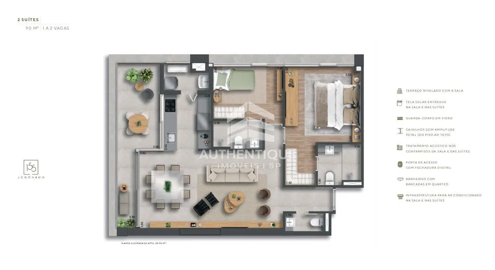Cobertura, 3 quartos, 209 m² - Foto 13