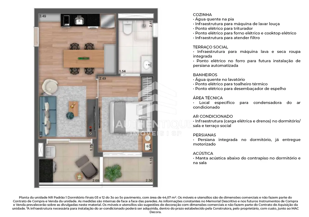 Apartamento, 1 quarto, 53 m² - Foto 11