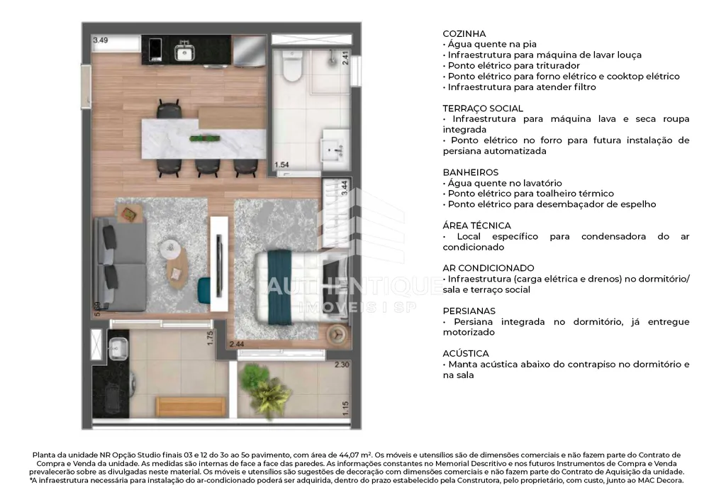 Apartamento, 1 quarto, 53 m² - Foto 12