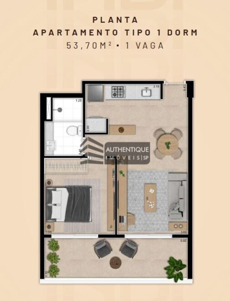 Apartamento, 1 quarto, 45 m² - Foto 29