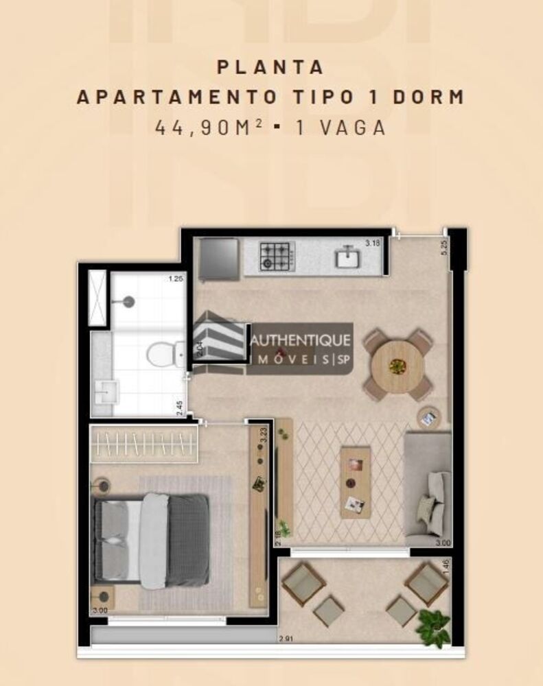 Apartamento, 1 quarto, 45 m² - Foto 23