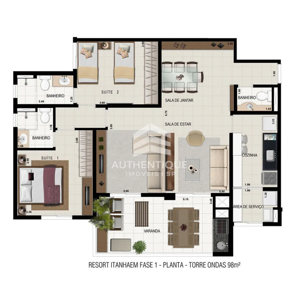 Apartamento, 2 quartos, 98 m² - Foto 10