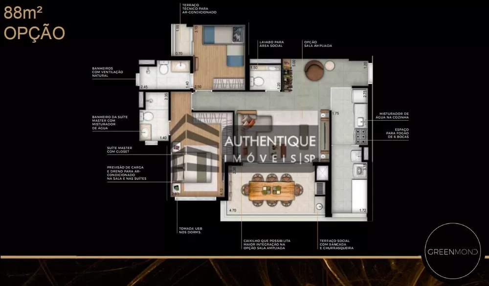 Apartamento, 2 quartos, 88 m² - Foto 38