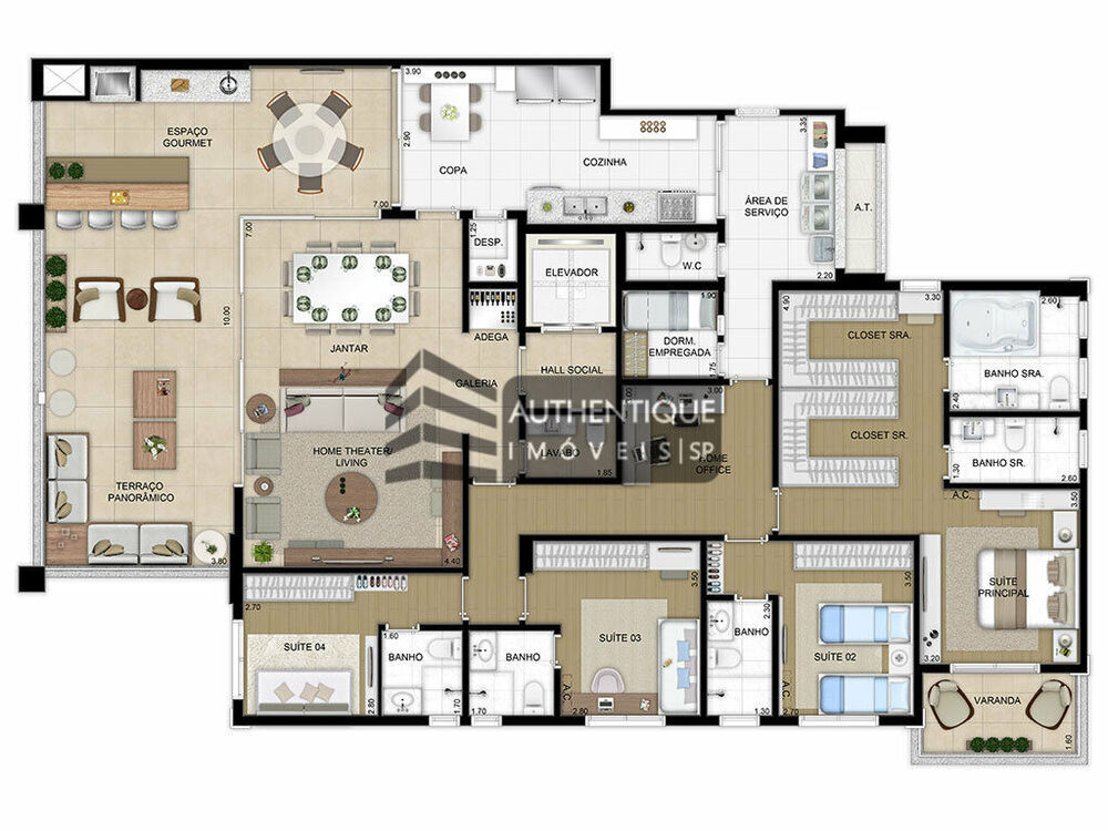Apartamento, 4 quartos, 244 m² - Foto 38