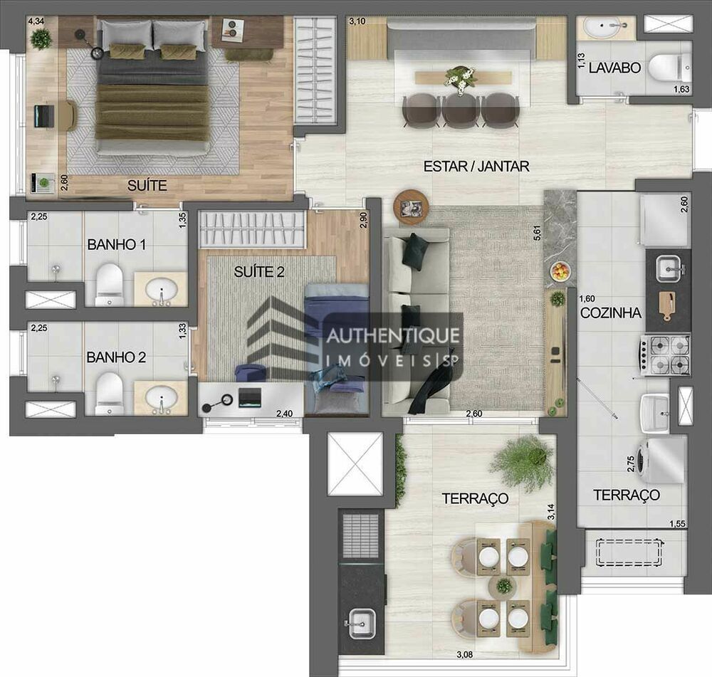 Apartamento, 3 quartos, 91 m² - Foto 8