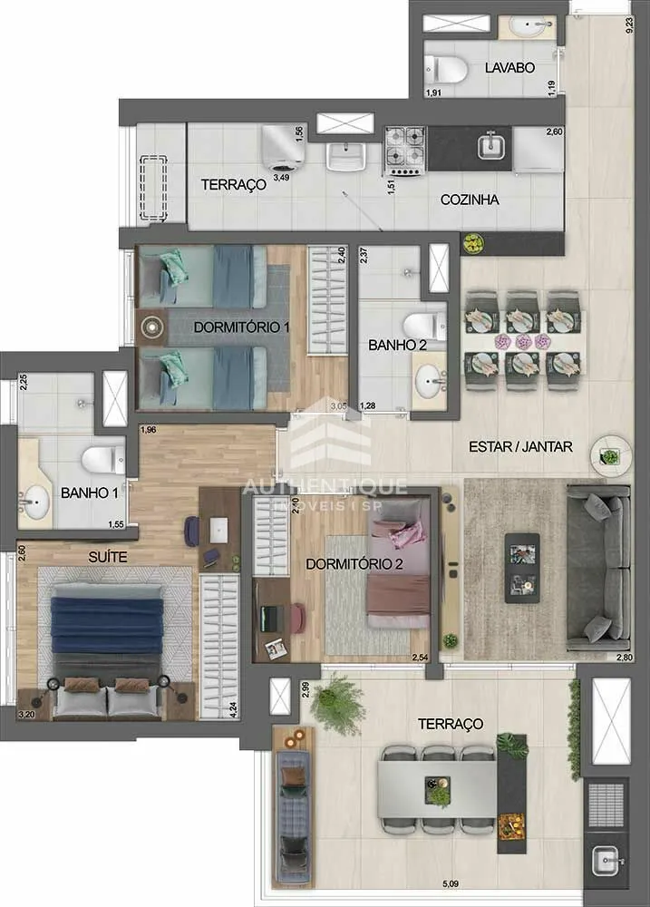 Apartamento, 3 quartos, 91 m² - Foto 20