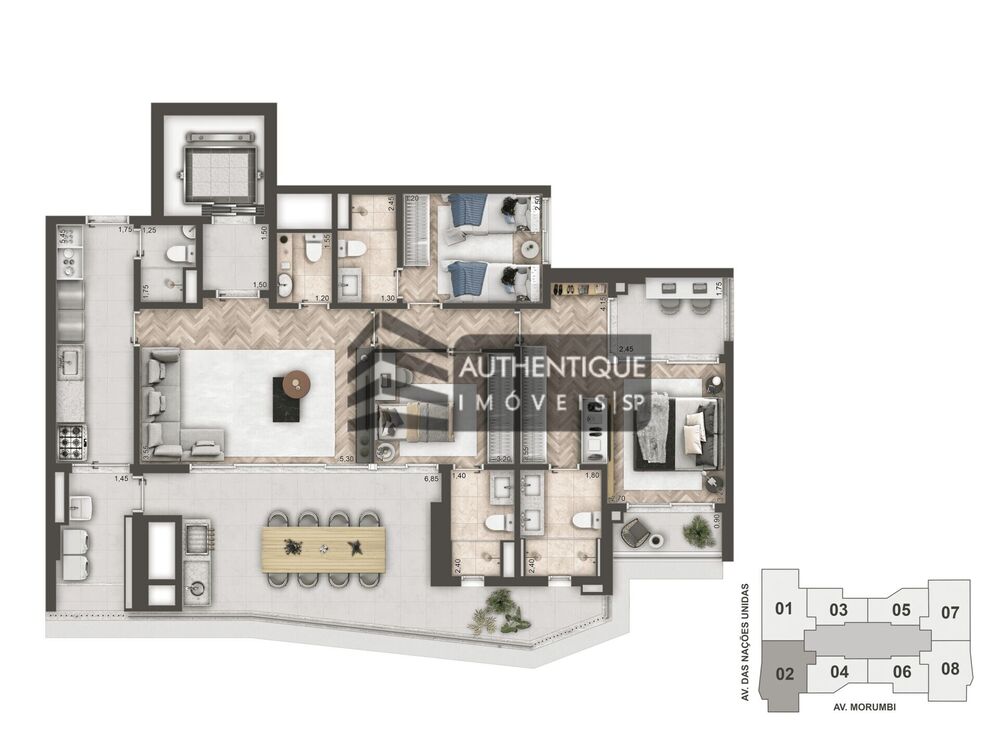 Apartamento, 3 quartos, 141 m² - Foto 7