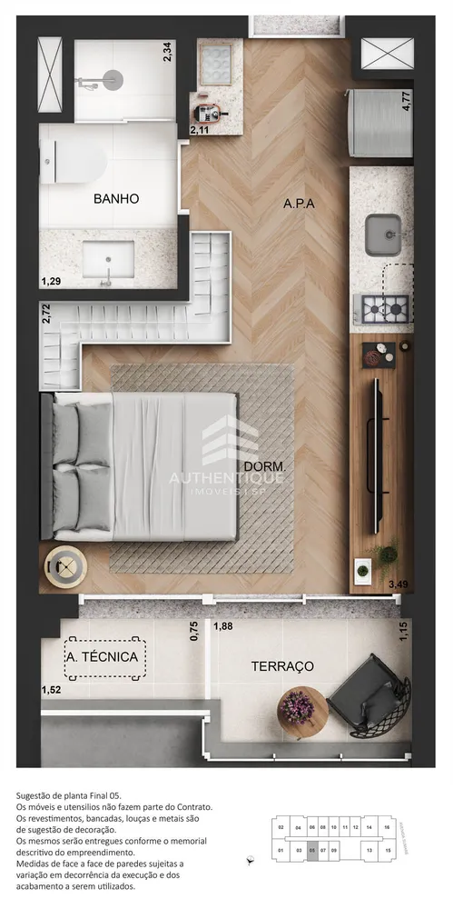 Apartamento, 1 quarto, 25 m² - Foto 4