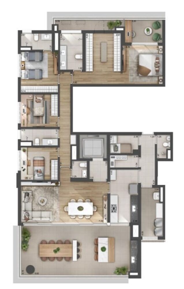 Apartamento, 4 quartos, 224 m² - Foto 8
