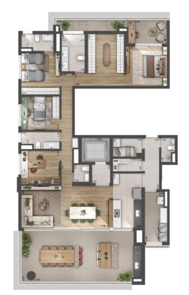 Apartamento, 4 quartos, 224 m² - Foto 7