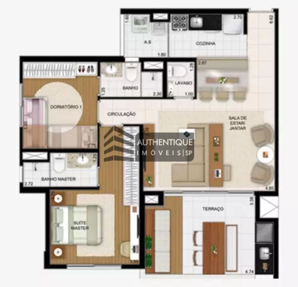Apartamento, 2 quartos, 87 m² - Foto 8