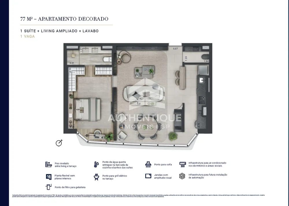 Apartamento, 2 quartos, 77 m² - Foto 5